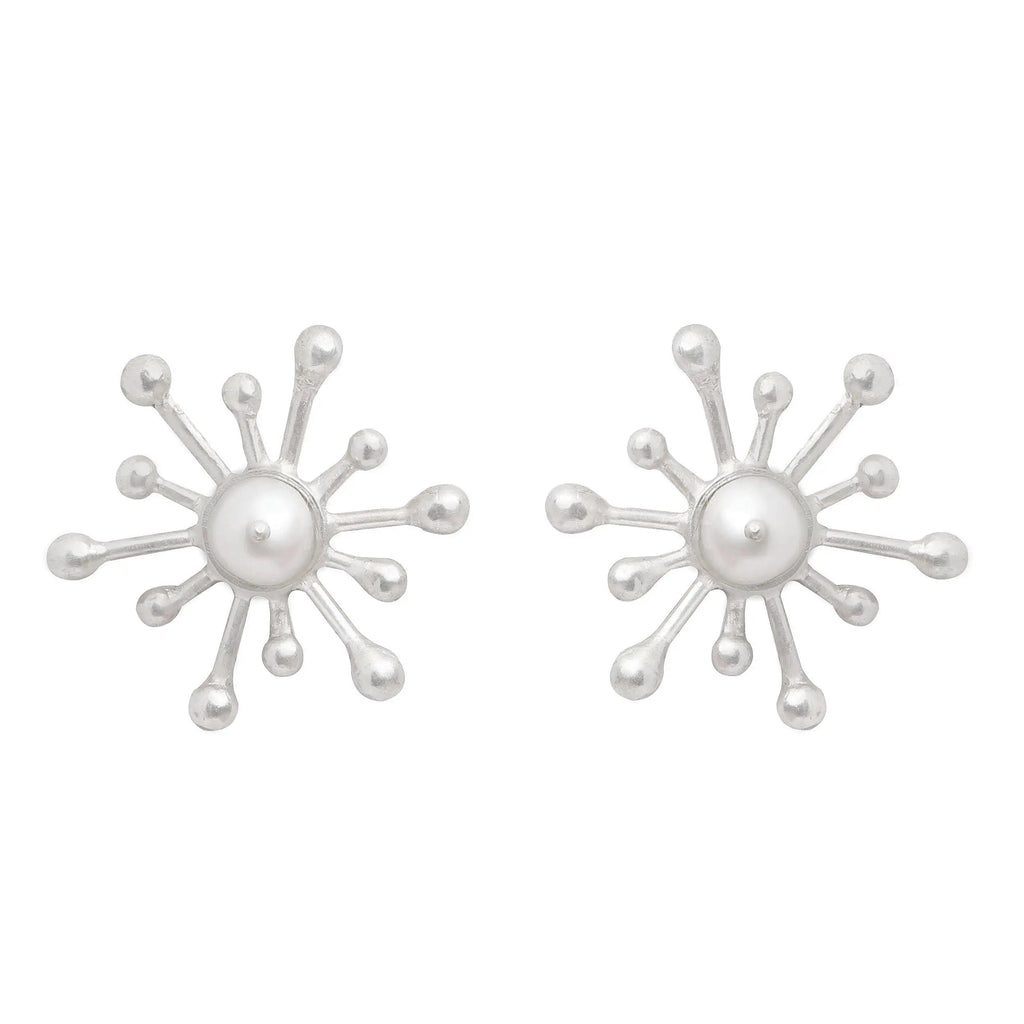 Silver Starfish Earrings