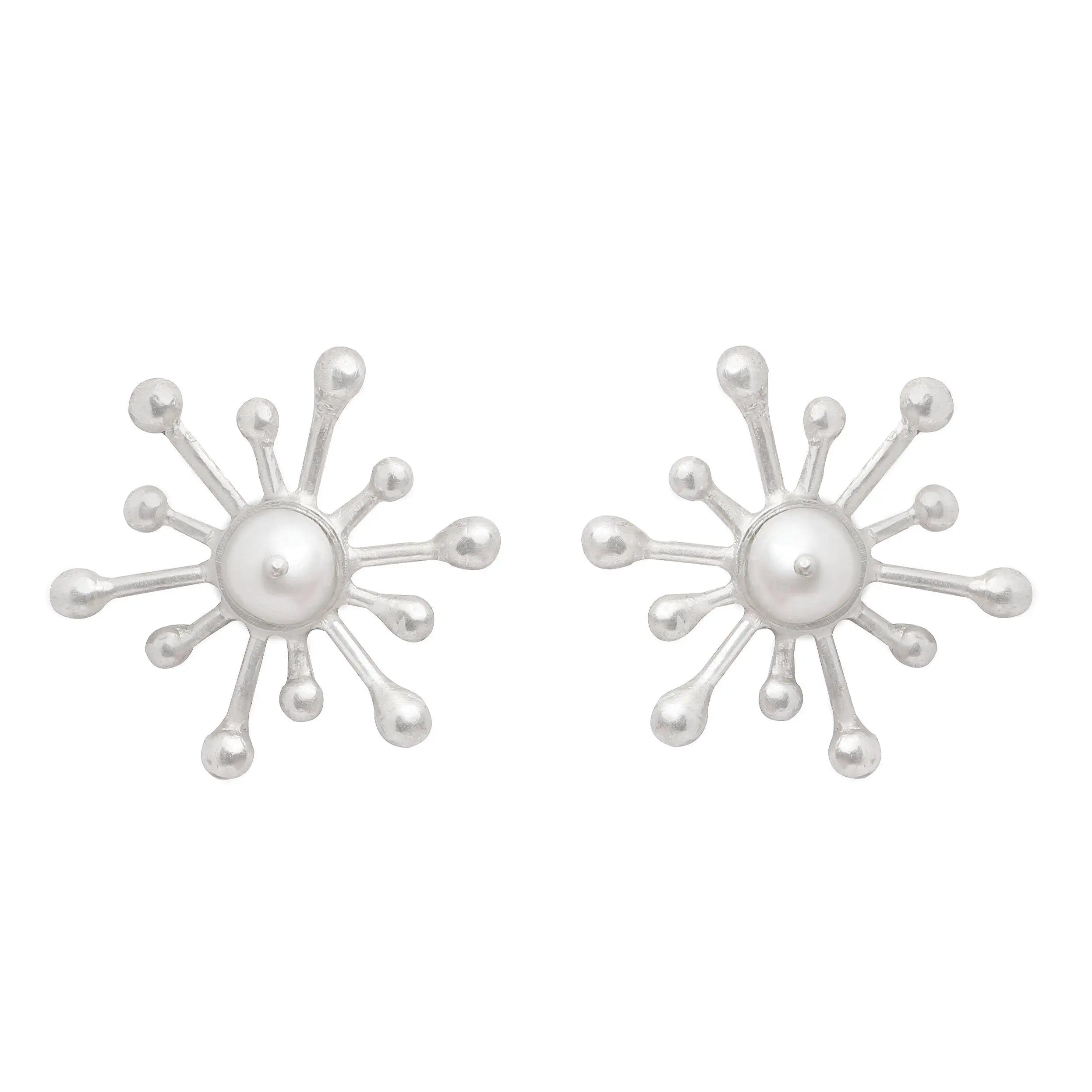 Silver Starfish Earrings