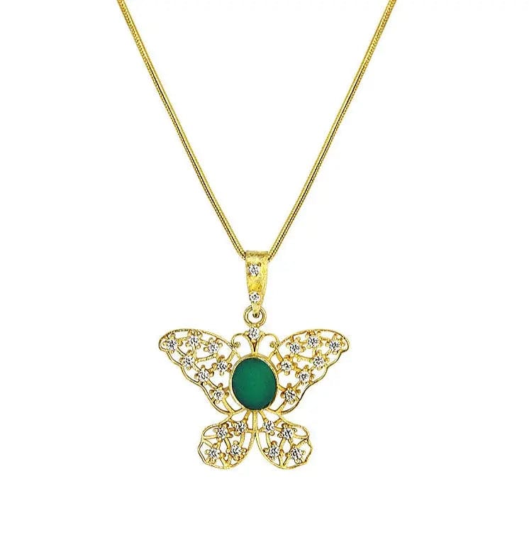 Silver Titli Chain Necklace