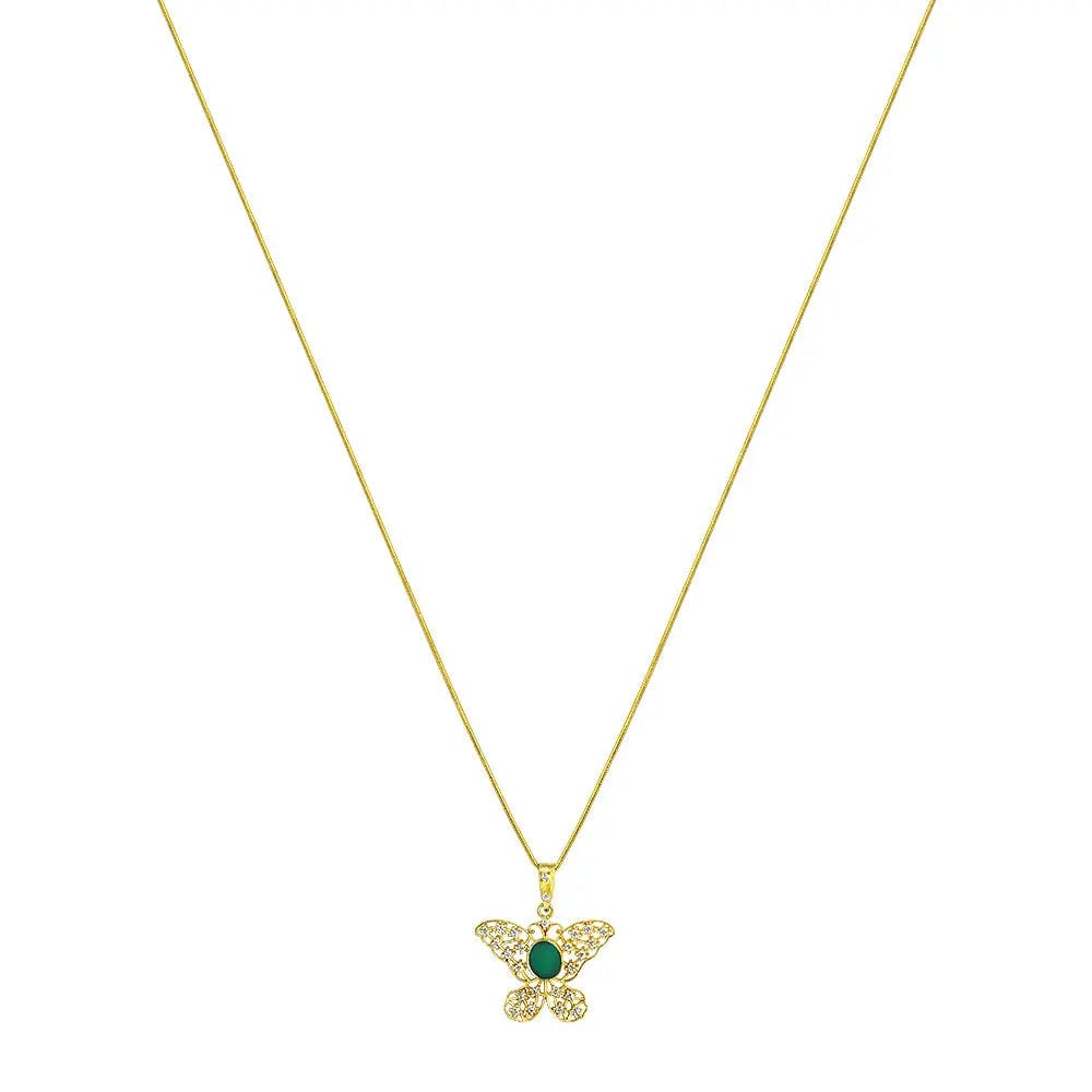 Silver Titli Chain Necklace