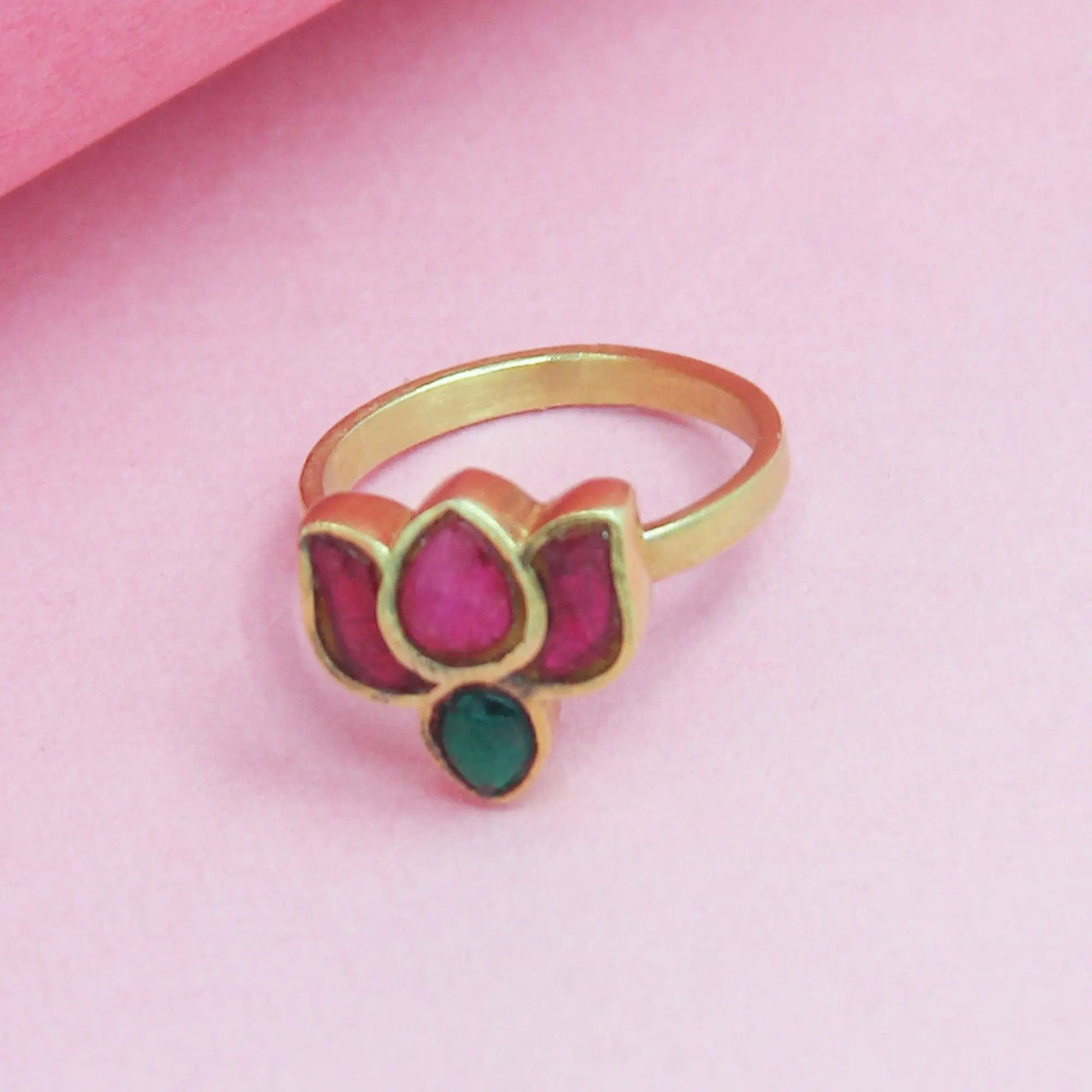 92.5 Sterling Silver Lotus Ring