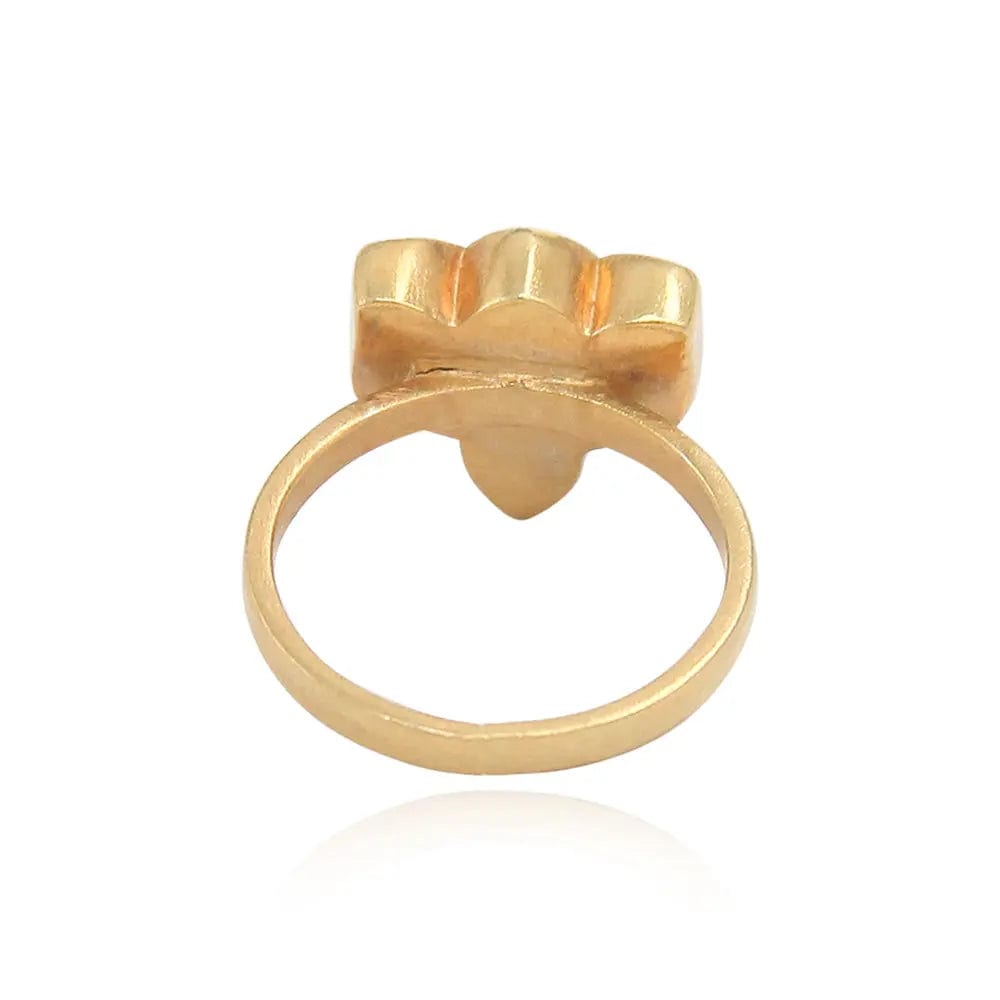 92.5 Sterling Silver Lotus Ring