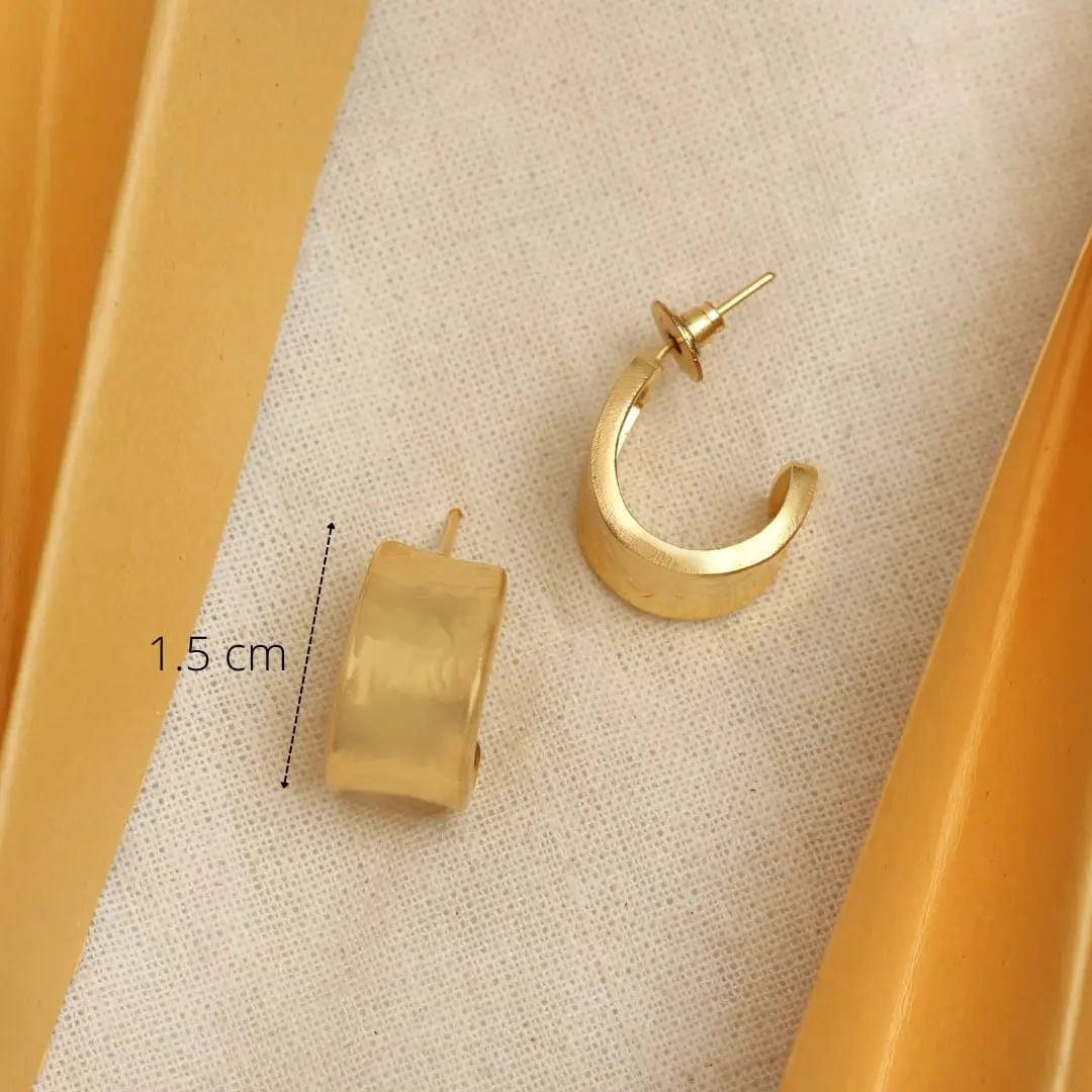 Silver small half hoops