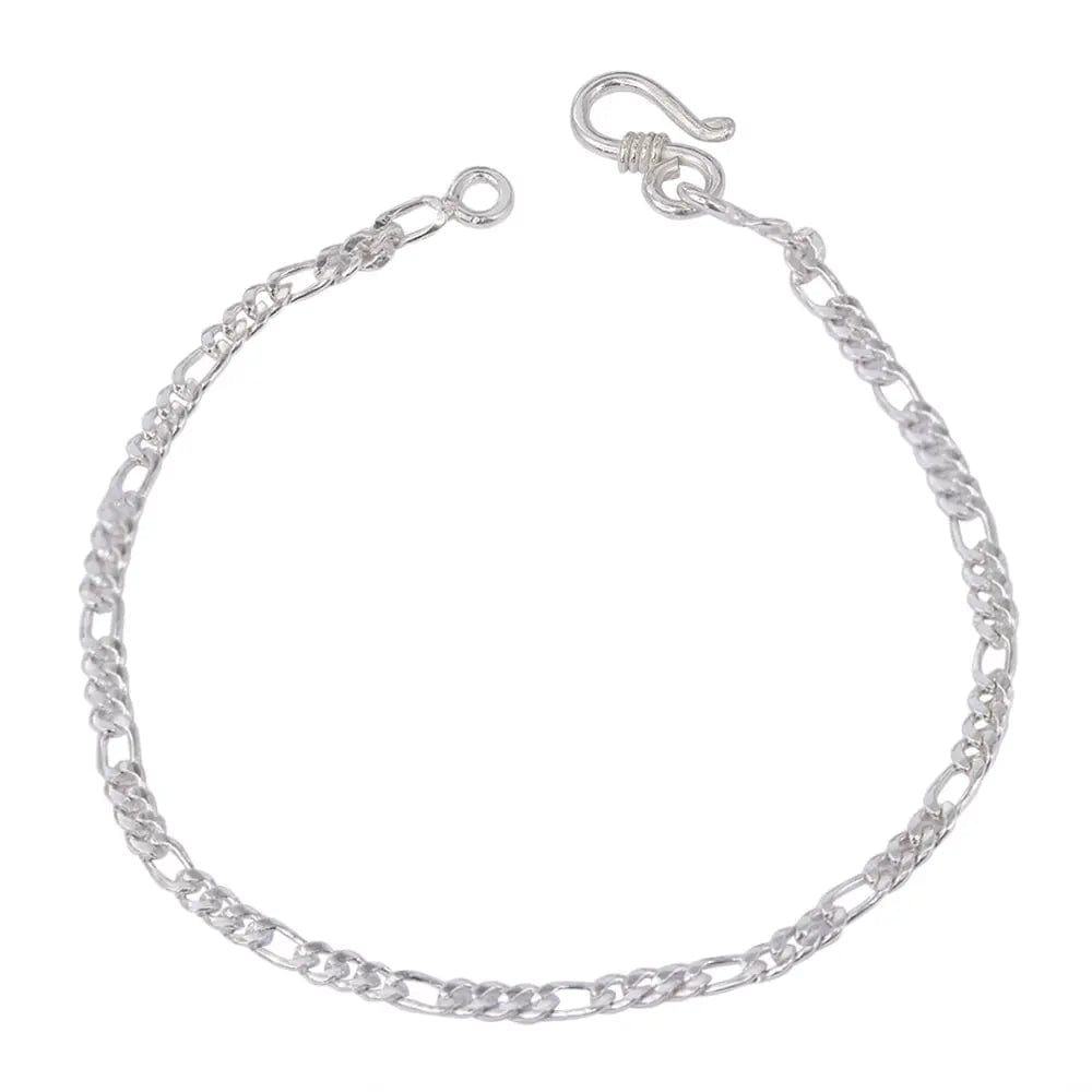 Sleek Cuban Links Silver Men's Bracelet