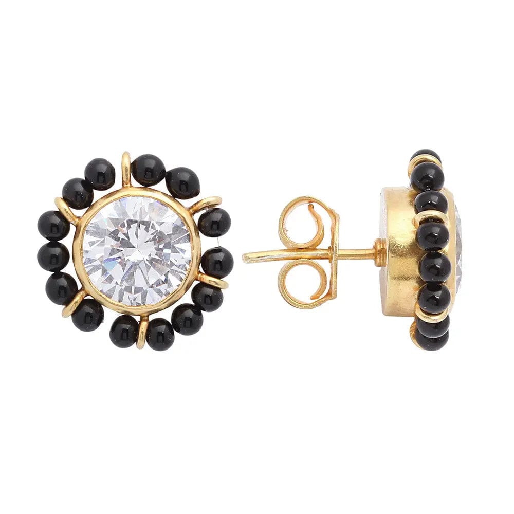Sparkly zircon mangalsutra earrings