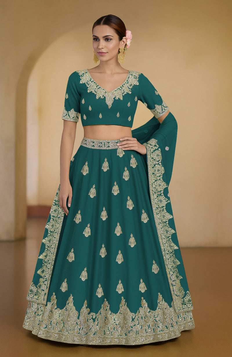 Amethyst orchid lehenga set with tilla and zardozi embroidery, flared A-line silhouette.