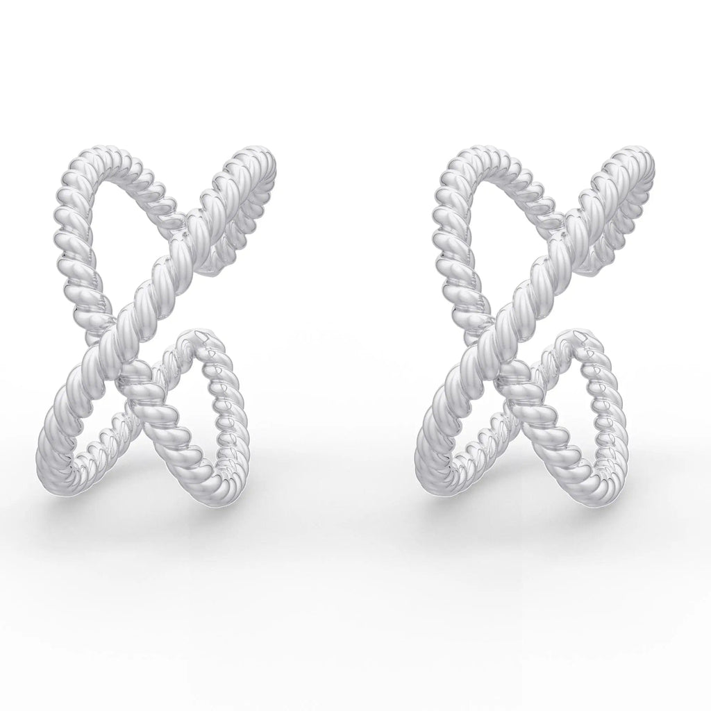 925 Sterling Silver Twisted Wire Toe Ring (Pair)