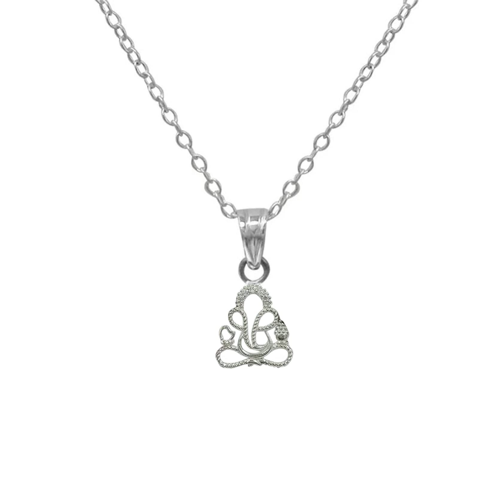 ShreeAura 925 Silver Ganesha Pendant