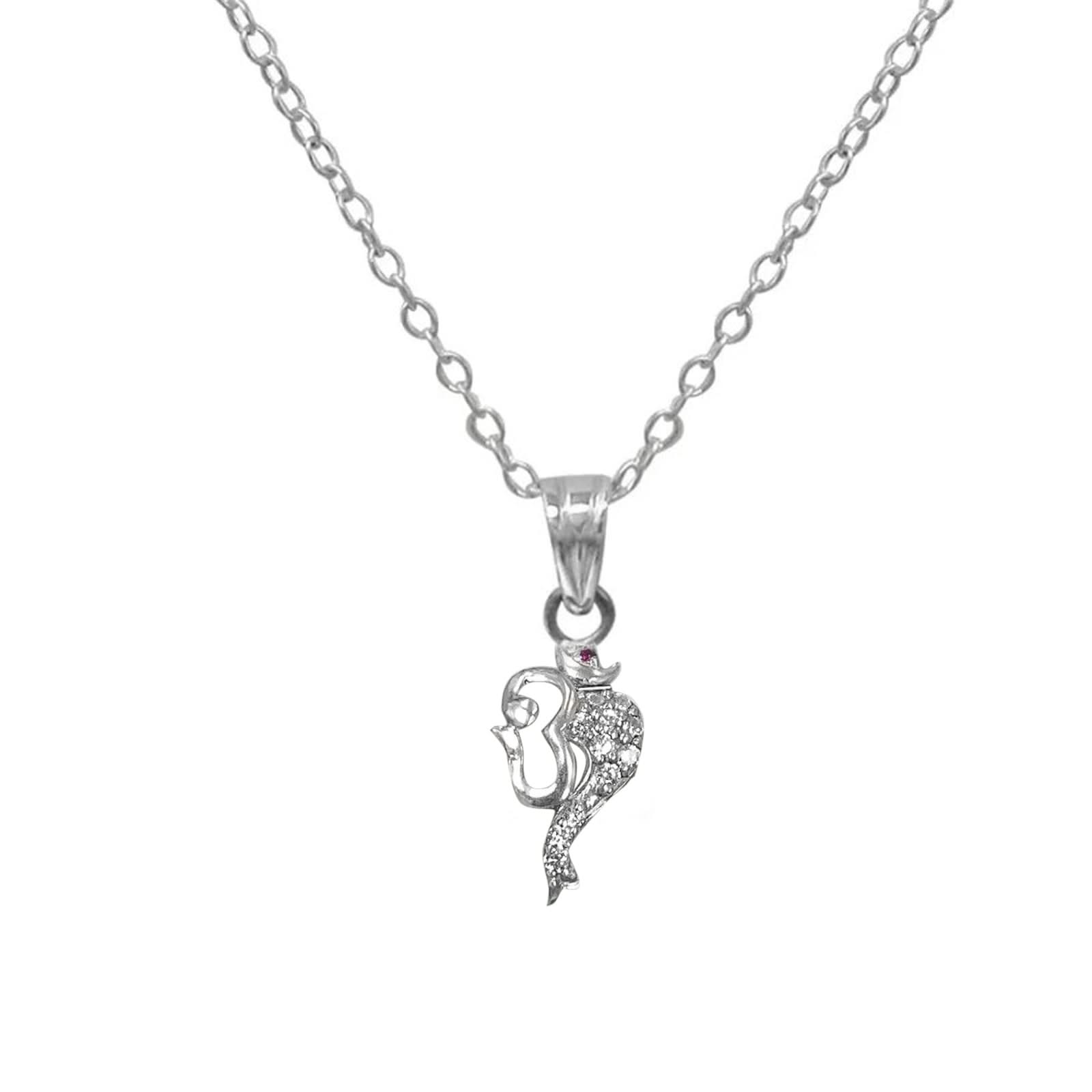 Divine Grace 925 Silver Ganesha Pendant