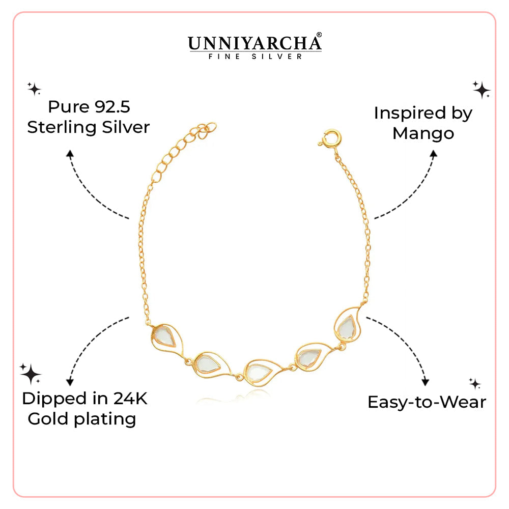 Silver 92.5 Aam Ras Bracelet