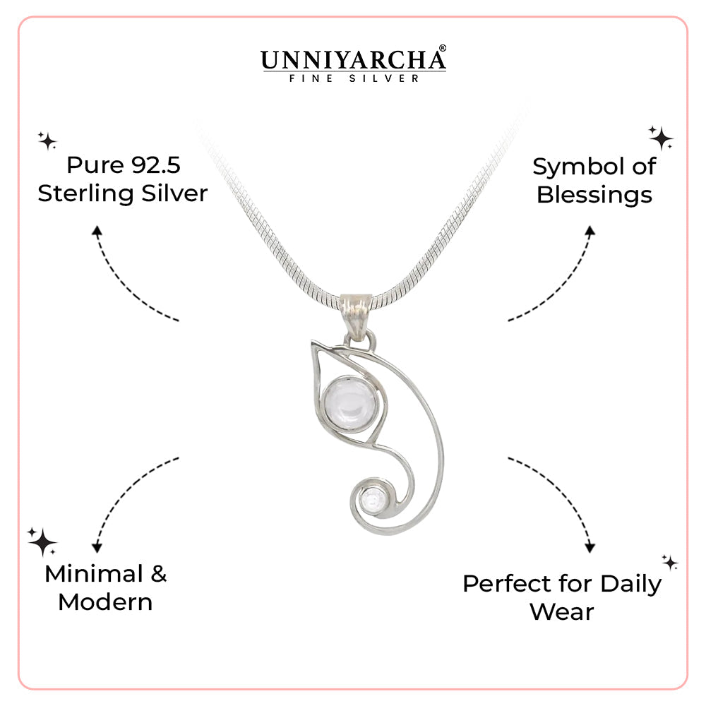 Men's Silver 92.5 Ganesha Pendant