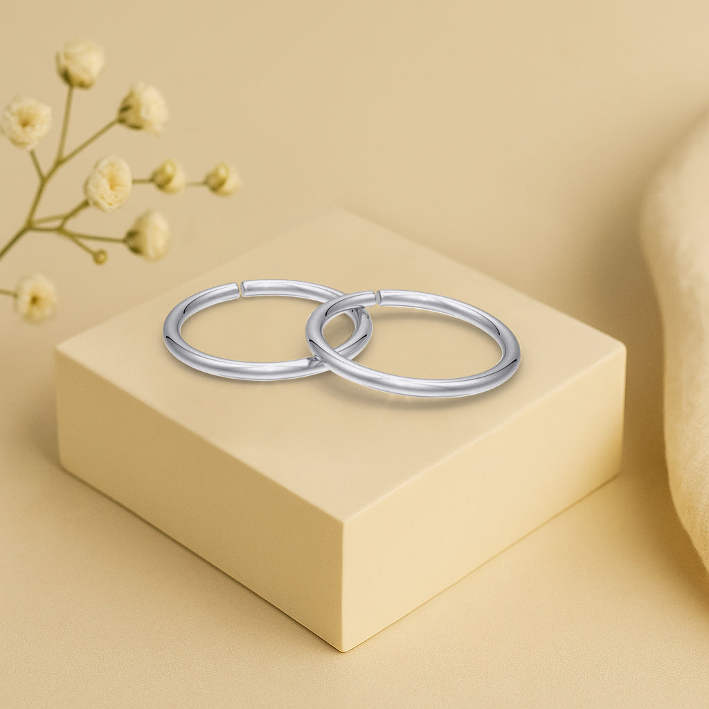 925 Sterling Silver Minimal Toe Ring (Pair)