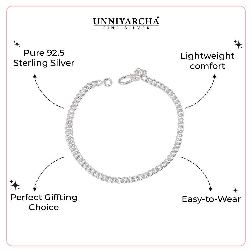 Silver Men's Stylish Bracelet