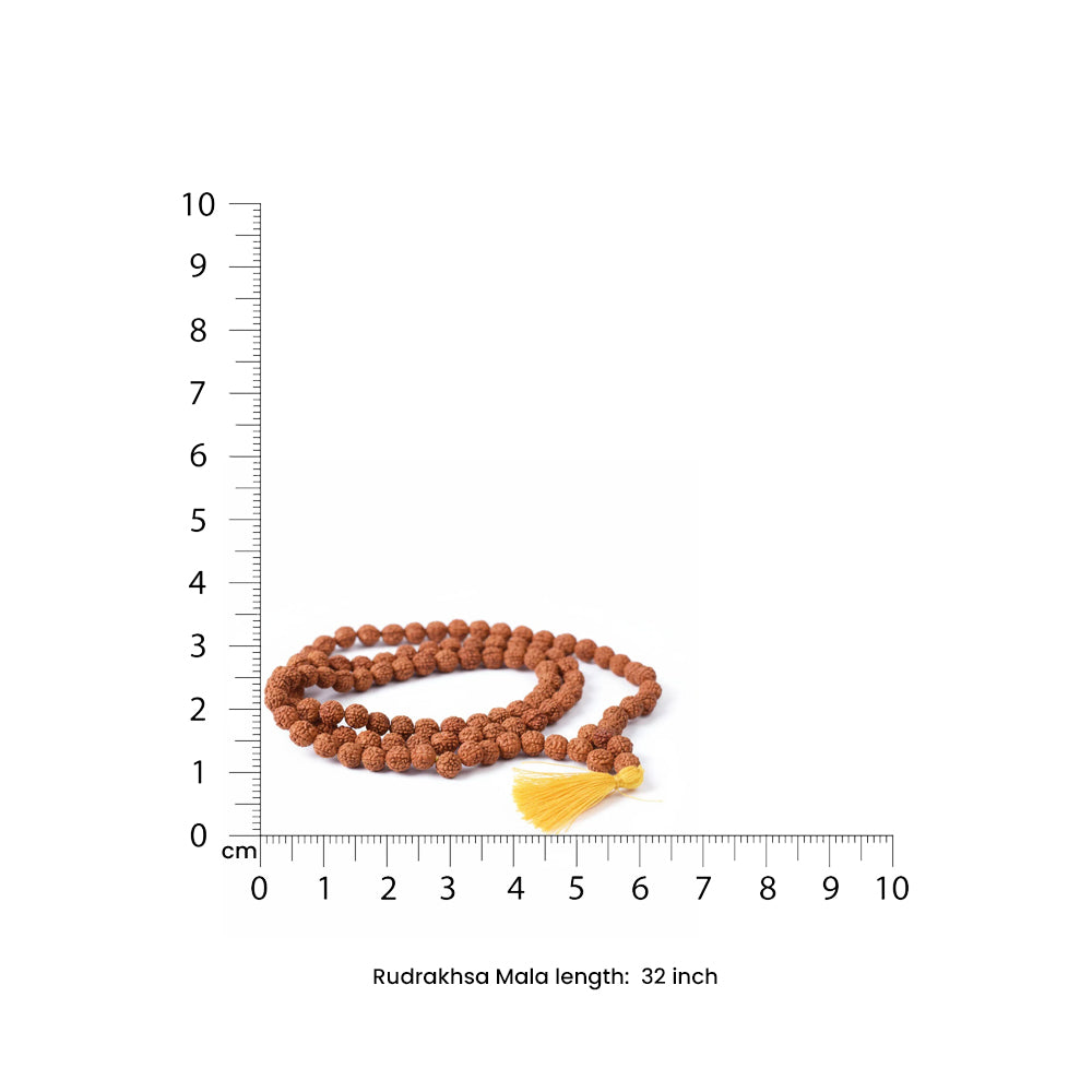 5 Mukhi Authentic Rudraksha Mala