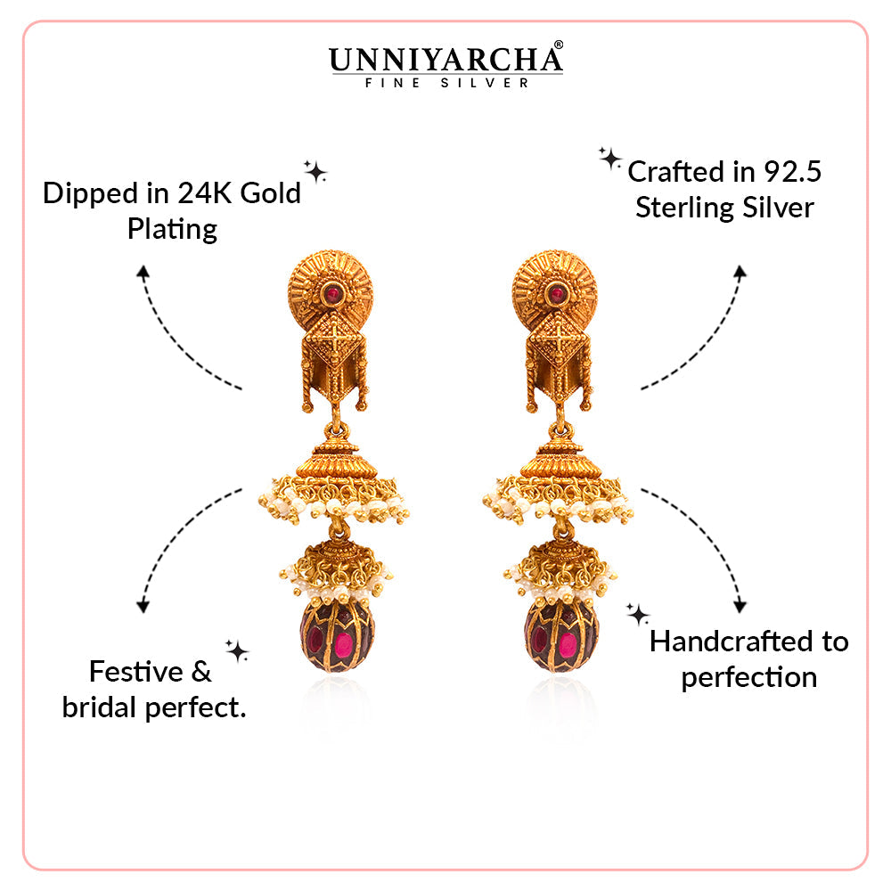Rajamukhi Jhumkas