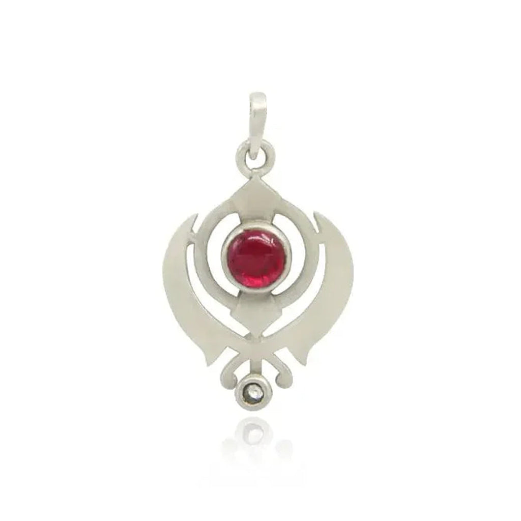 Men's 92.5 Silver Khanda pendant