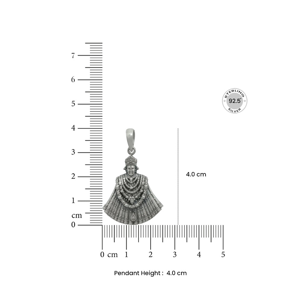 Khatu Shyam Baba Silver 92.5 Pendant