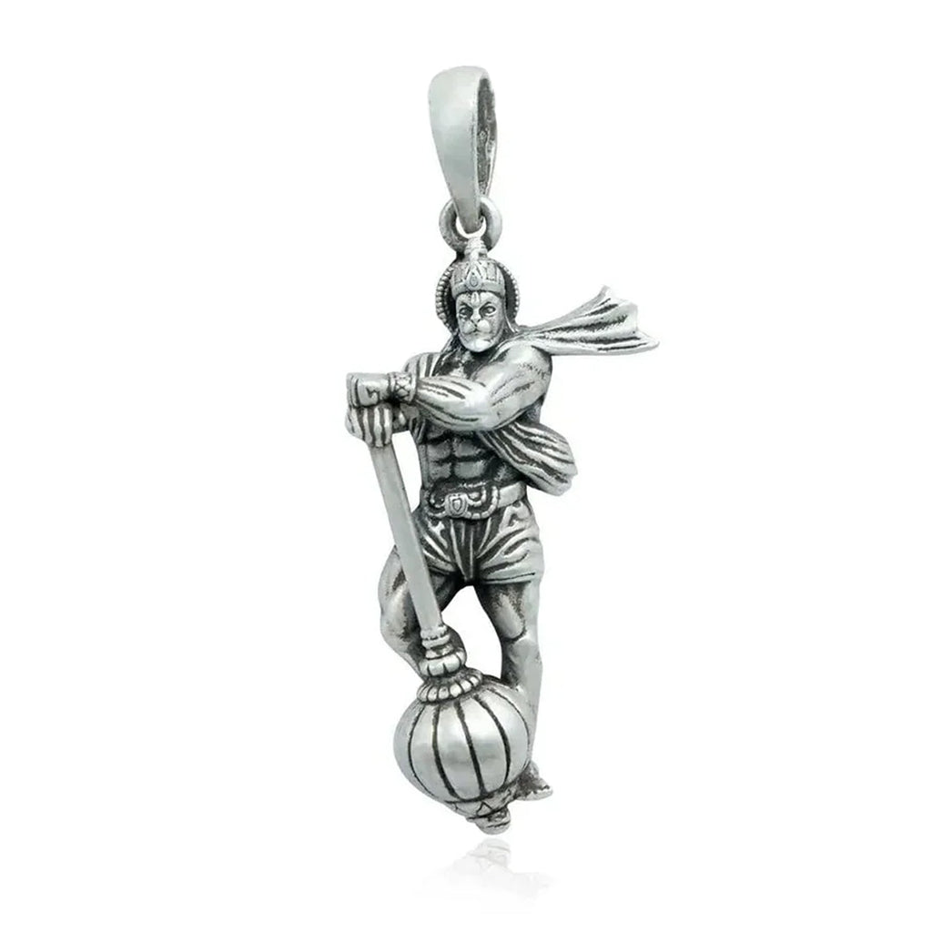 925 Sterling Silver Hanuman Ji Pendant