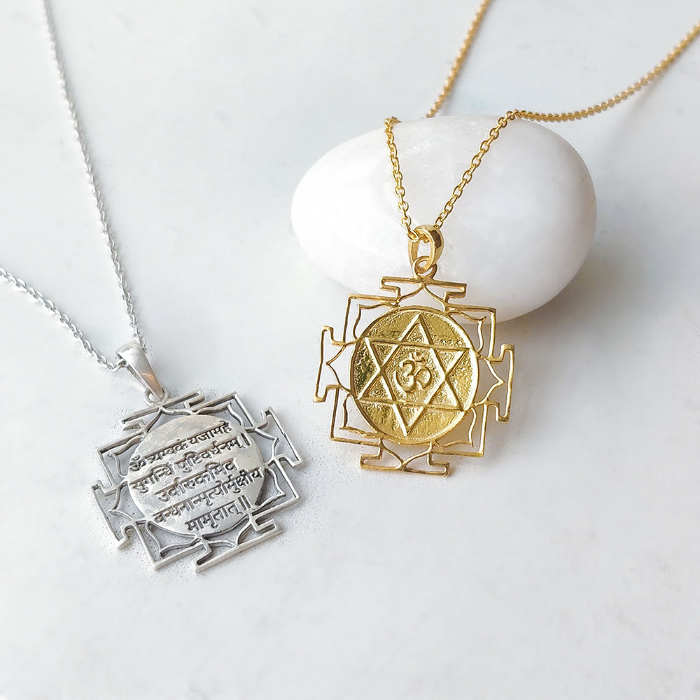 925 Silver Mahamrityunjaya Mantra Necklace