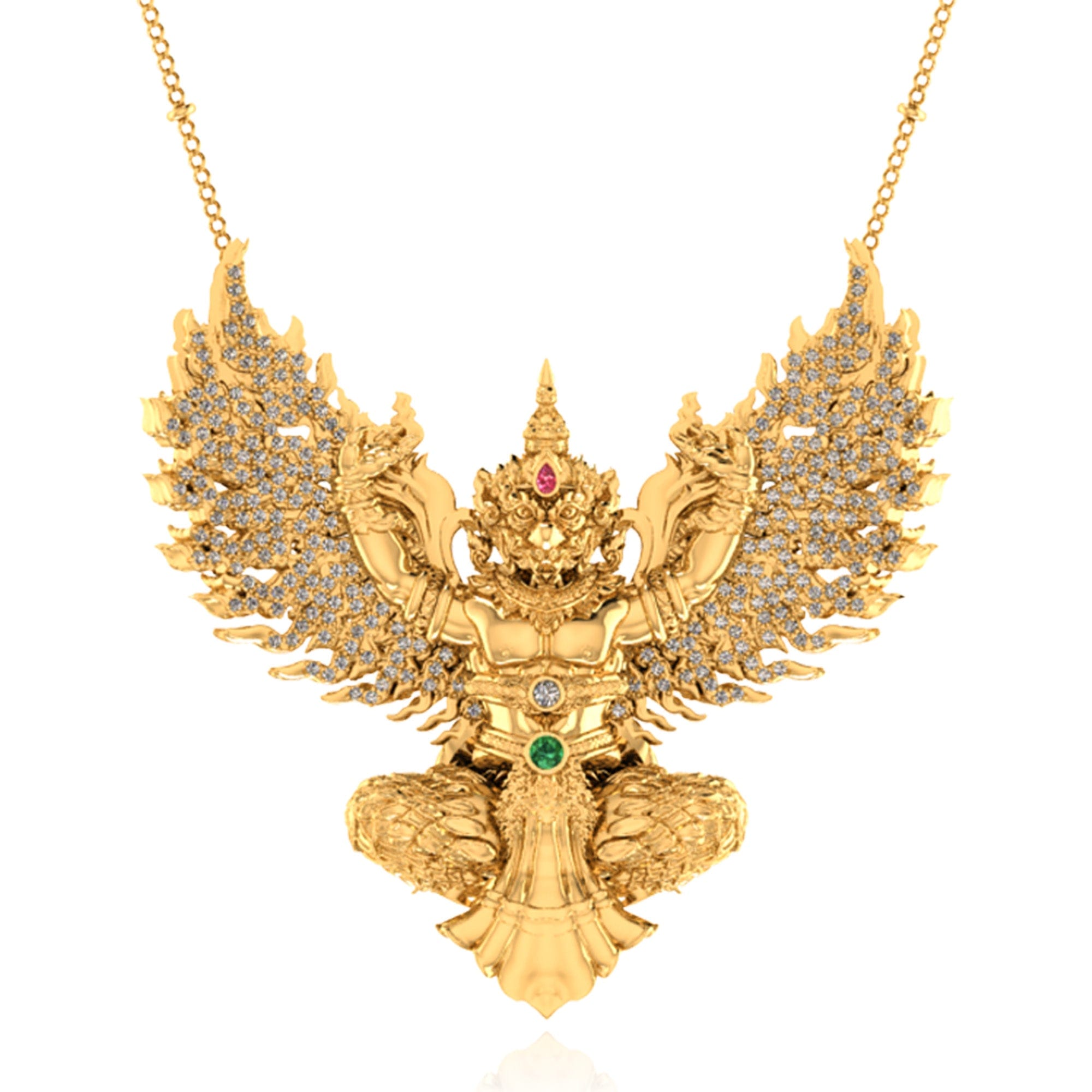 Silver 92.5 Jatayu Necklace