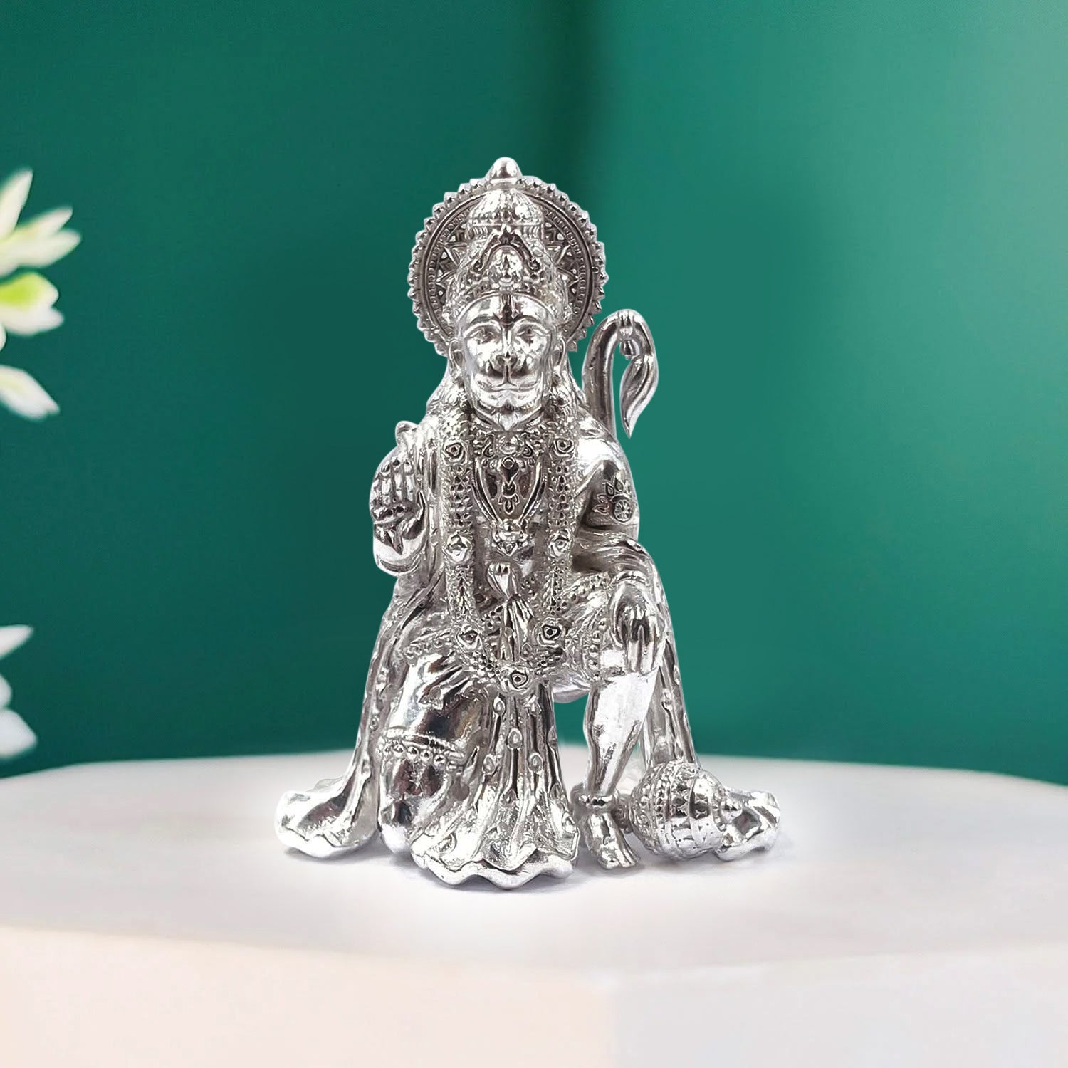925 Silver Hanuman Idol statue