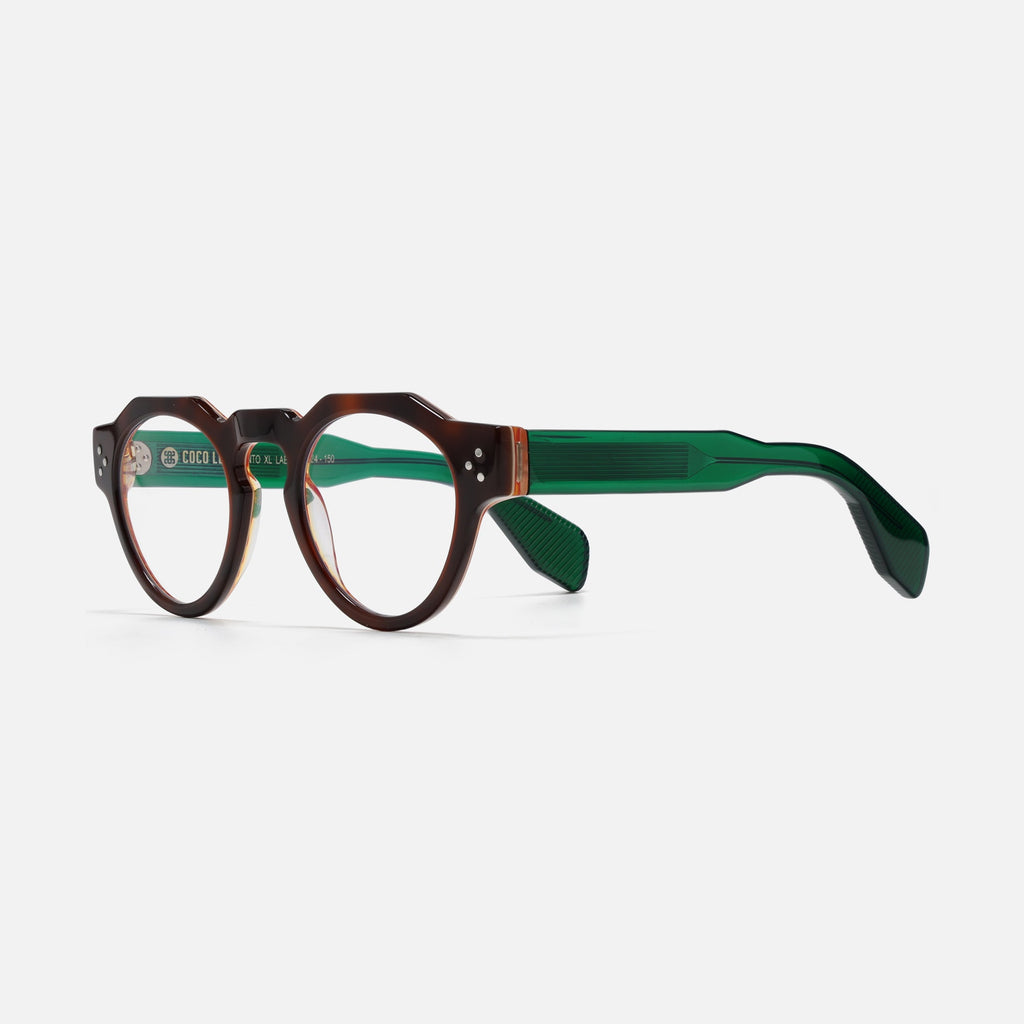 Panto Tortoise Lam Emerald Green
