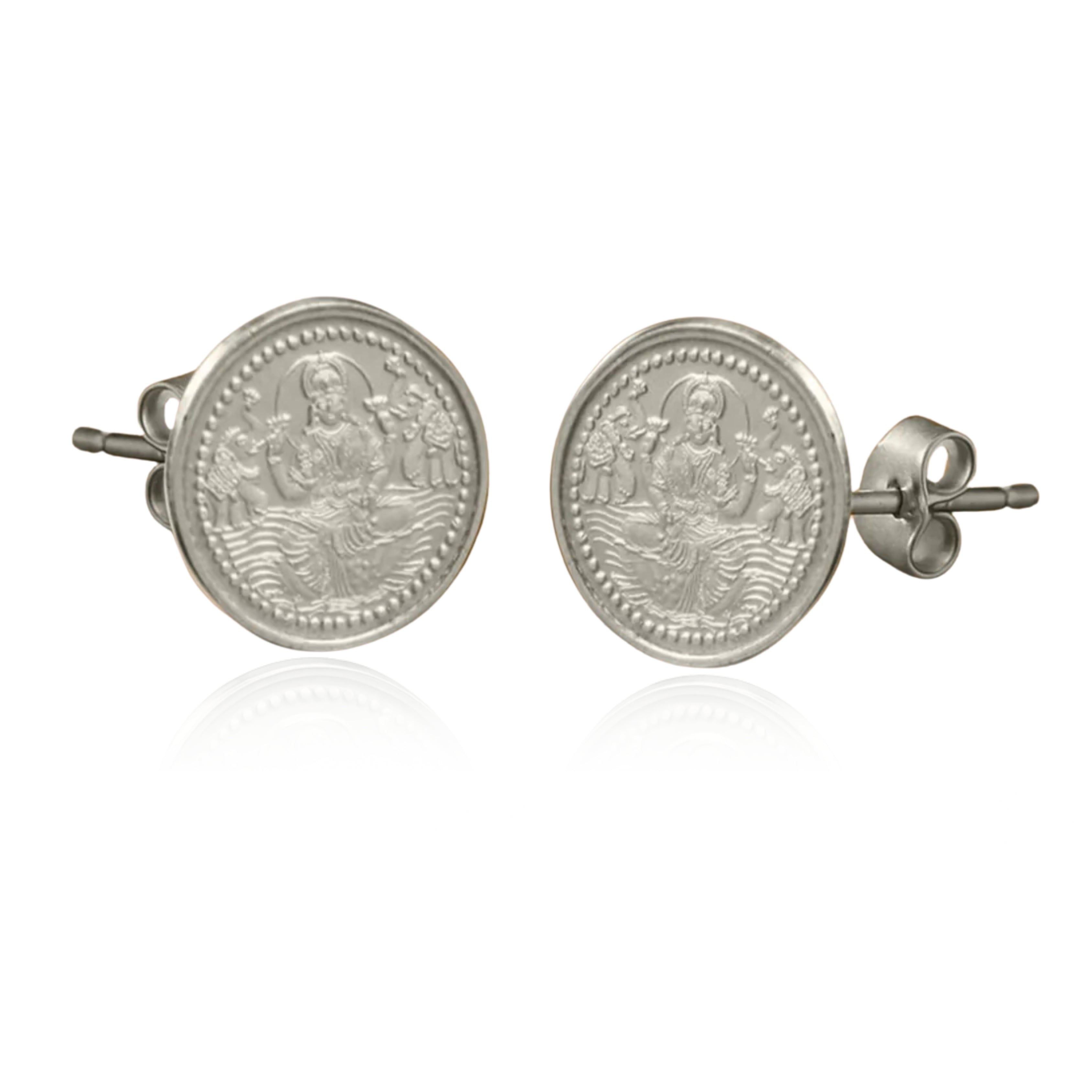 Divine Grace 999 Sterling Silver Stud Earrings