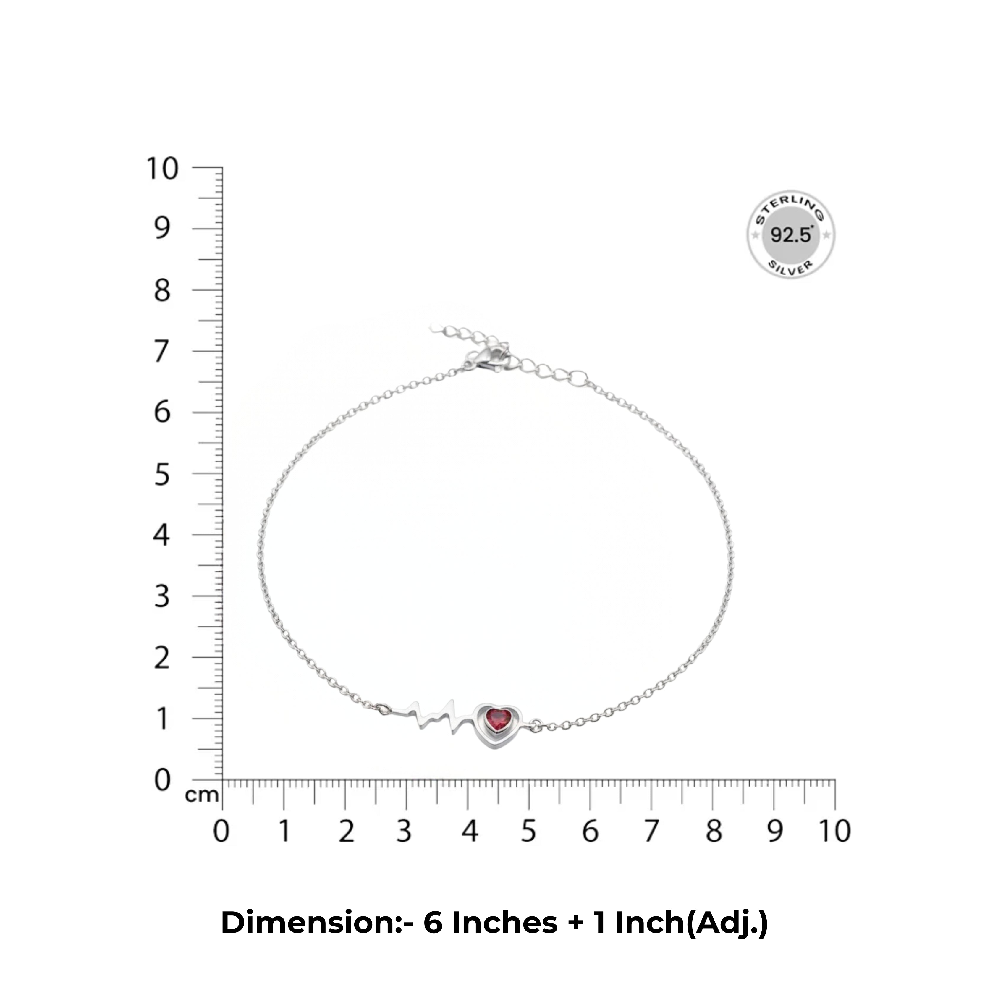 Silver Heartbeat bracelet