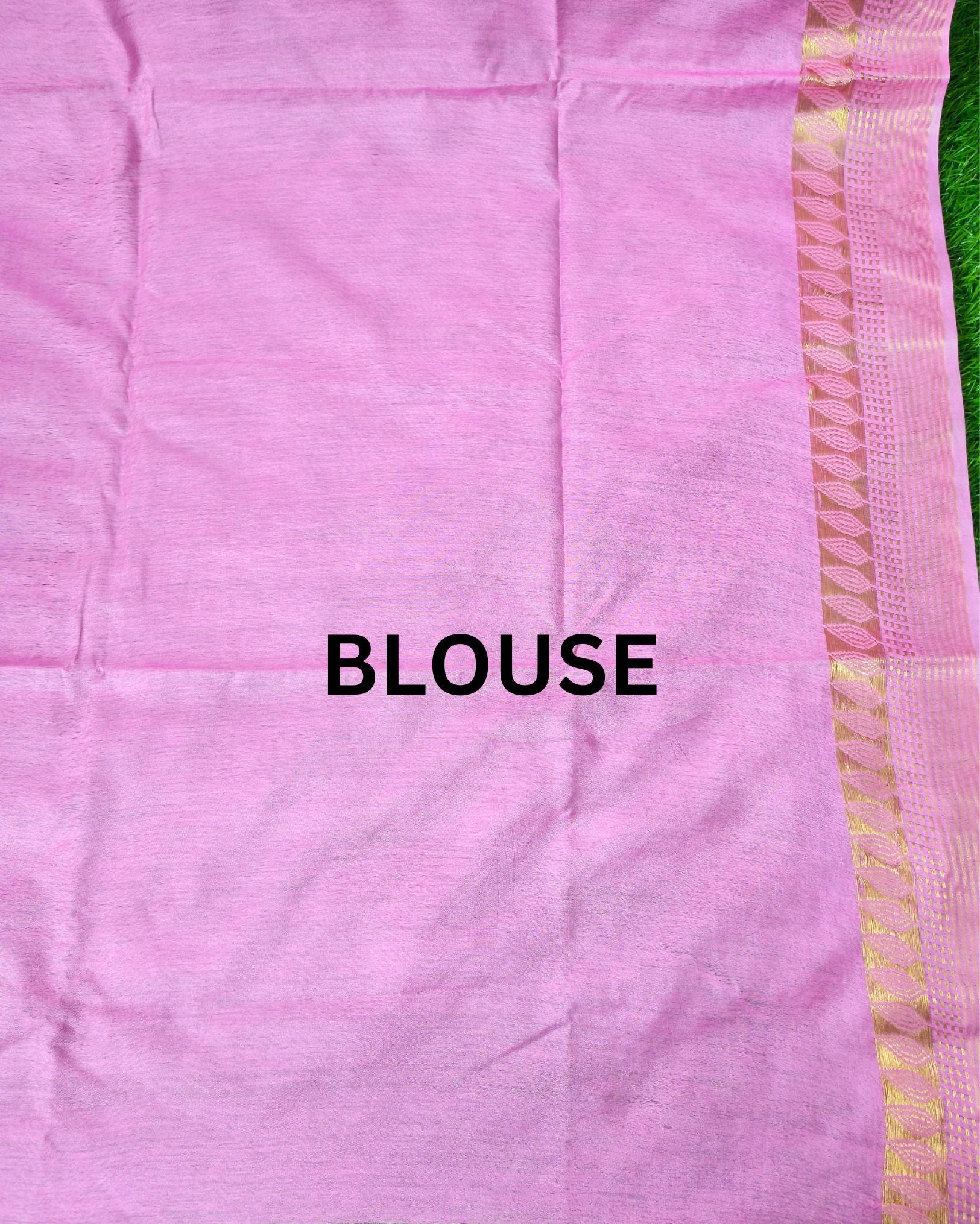 Handcrafted Colorful Kota Silk Pink Jacquard Saree