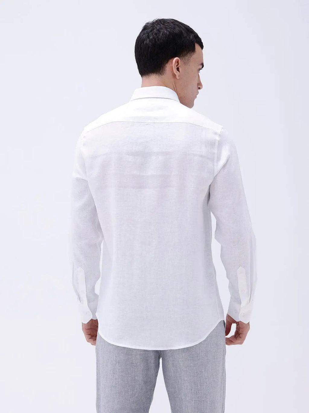 White Full Sleeve Linen ShirtUnited By Hope