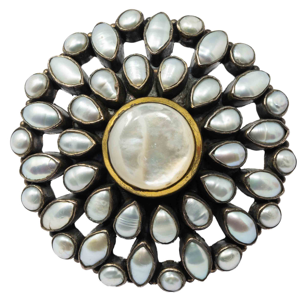 White Pearls Ring