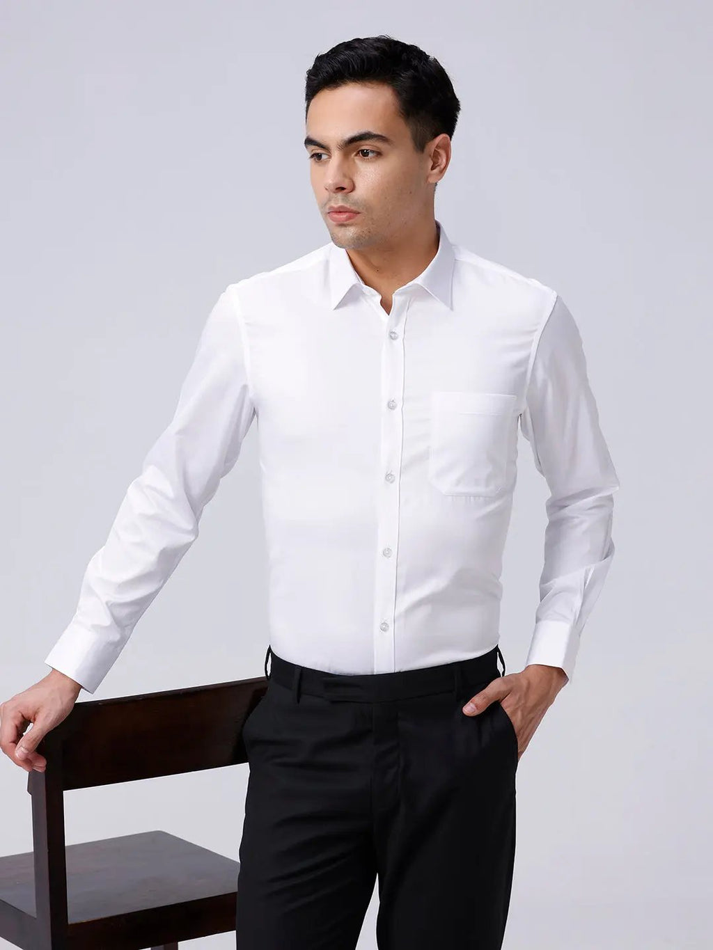 White Poplin Plain ShirtUnited By Hope
