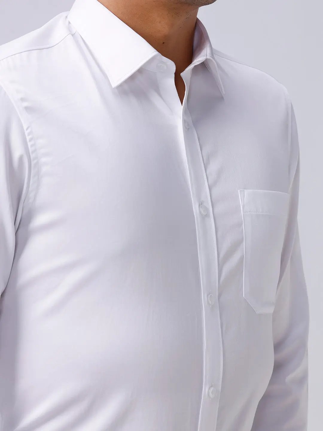 White Poplin Plain ShirtUnited By Hope