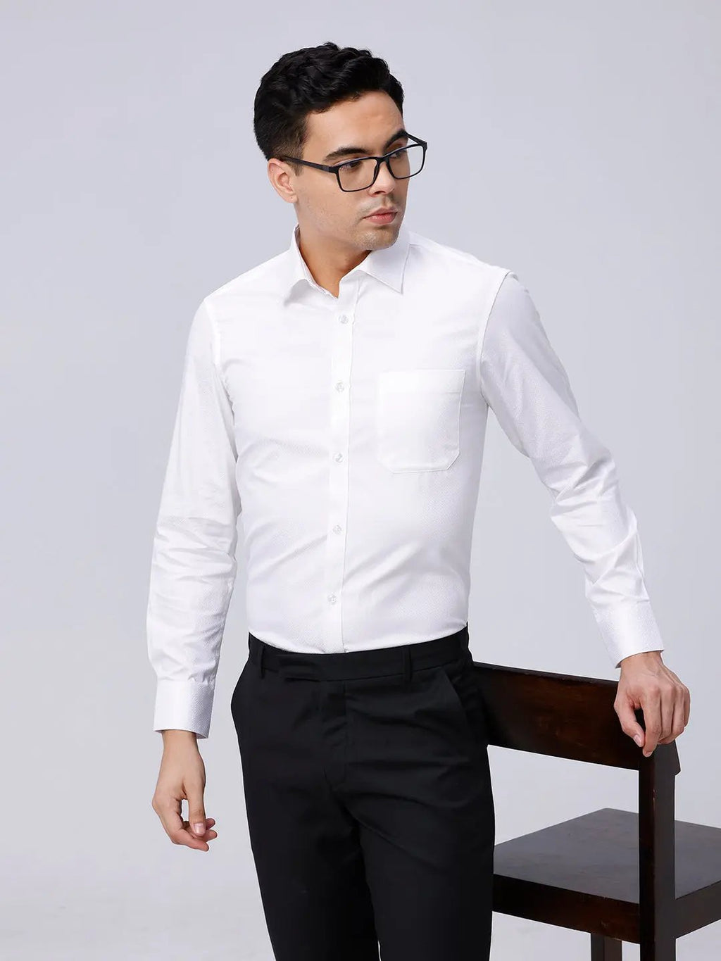 White Satin Structured ShirtUnited By Hope