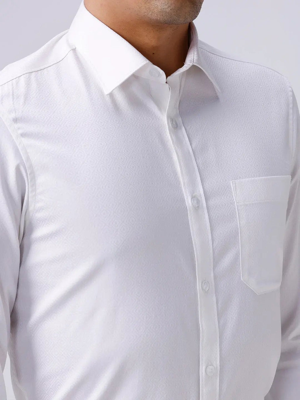 White Satin Structured ShirtUnited By Hope