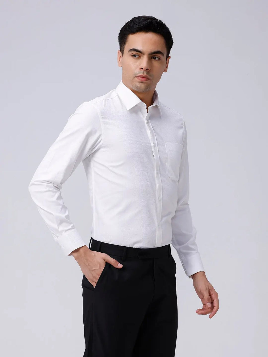 White Satin Structured ShirtUnited By Hope