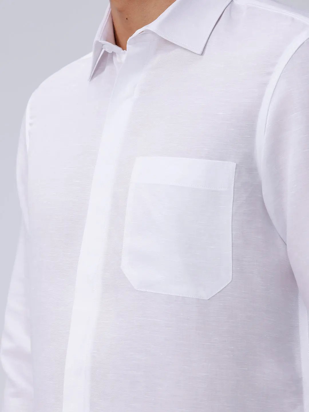 White Tencel Plain ShirtUnited By Hope