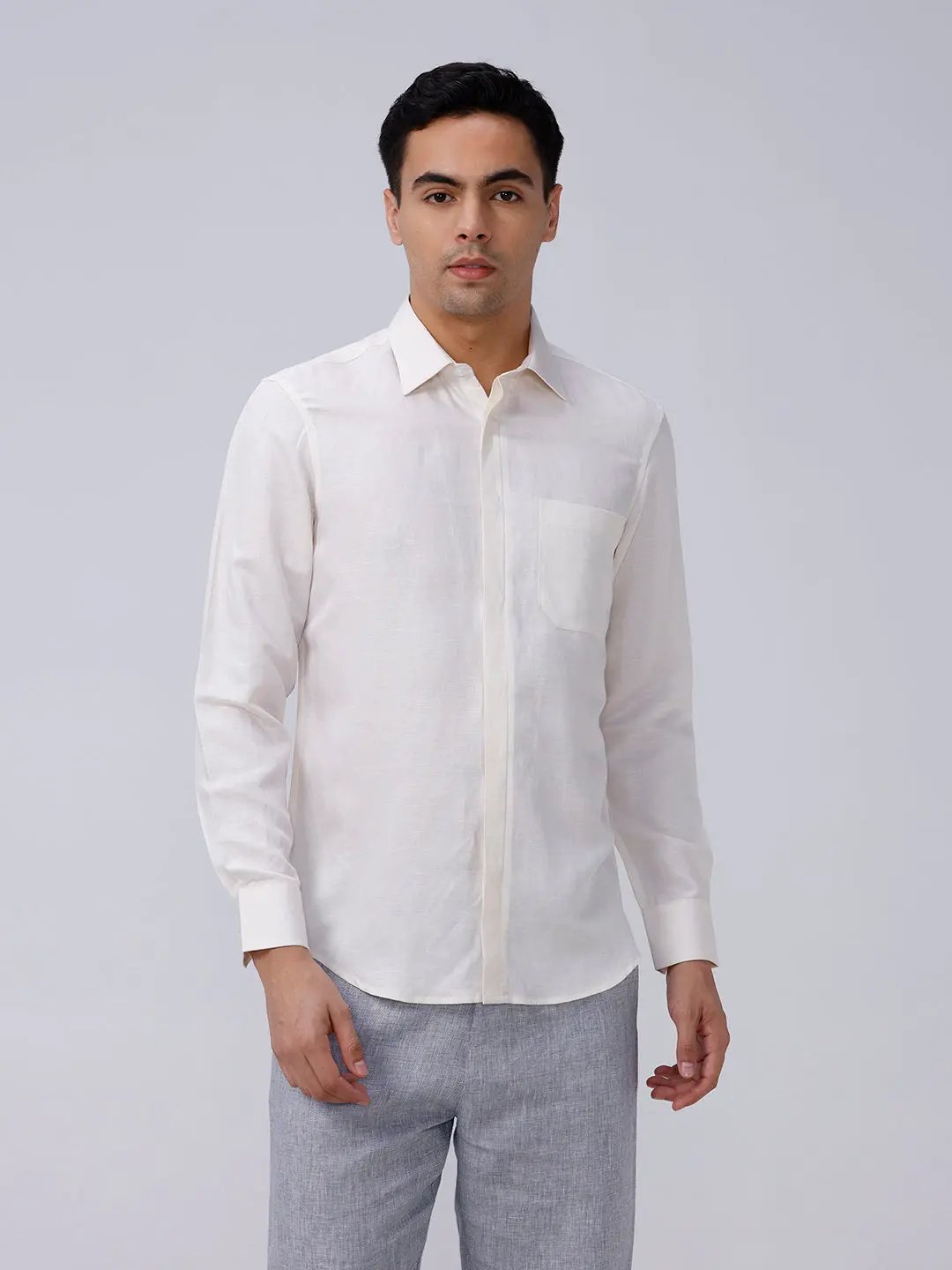 Yellow Plain Tencel ShirtUnited By Hope
