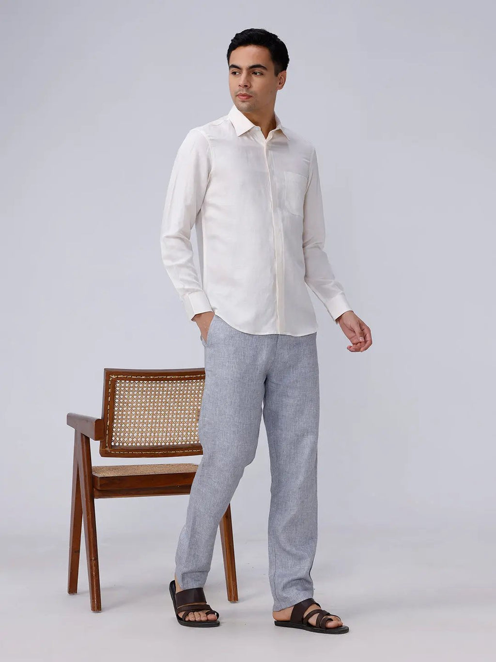 Yellow Plain Tencel ShirtUnited By Hope