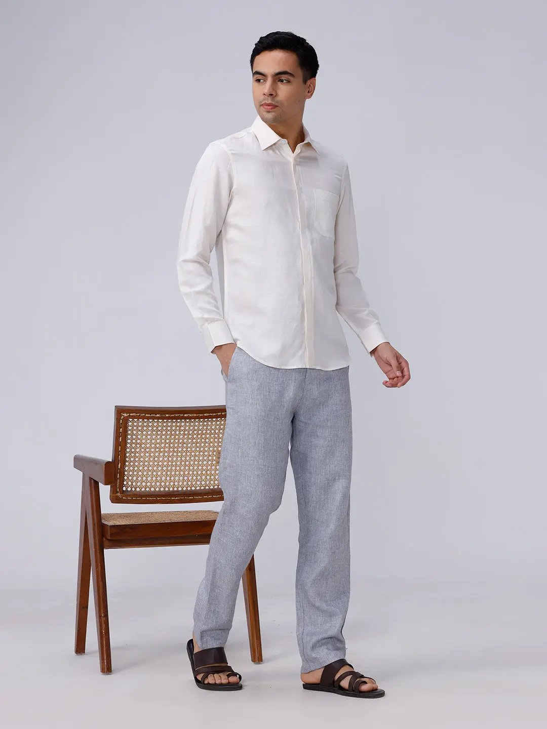 Yellow Plain Tencel ShirtUnited By Hope