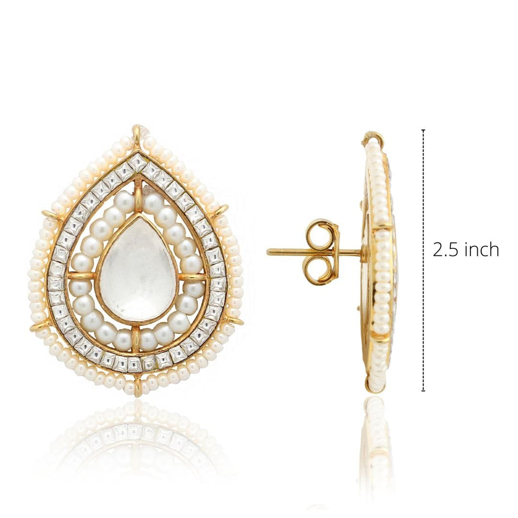 ALLURE SILVER WHITE PEARL EARRING Earrings - By Unniyarcha - Original Manufacturers of Silver Jewelry, Gold Plated Jewellery, Fashion Jewellery and Personalized Soul Bands and Personalized Jewelry