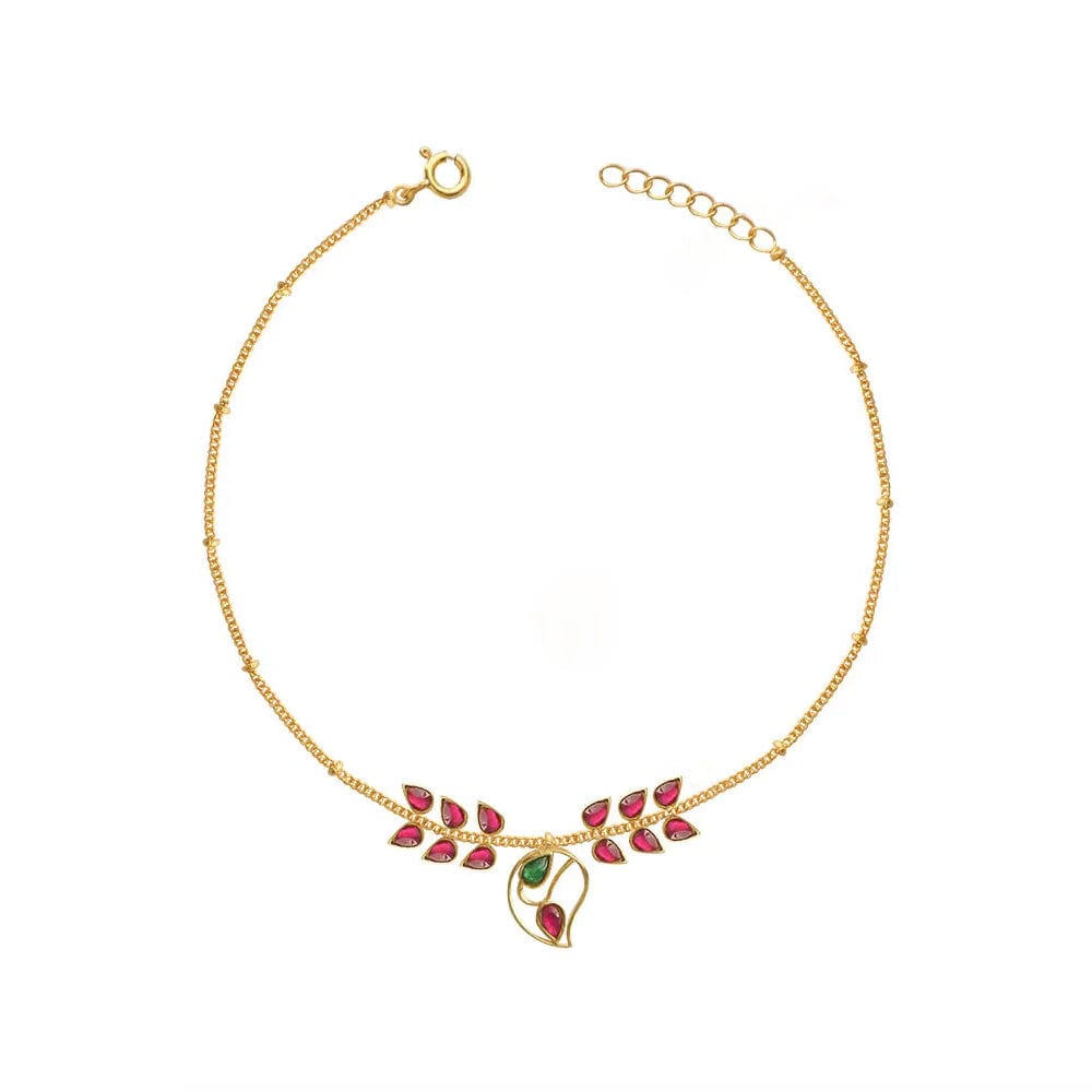 Single Gorgeous Silver 92.5 Aam Ras Anklet