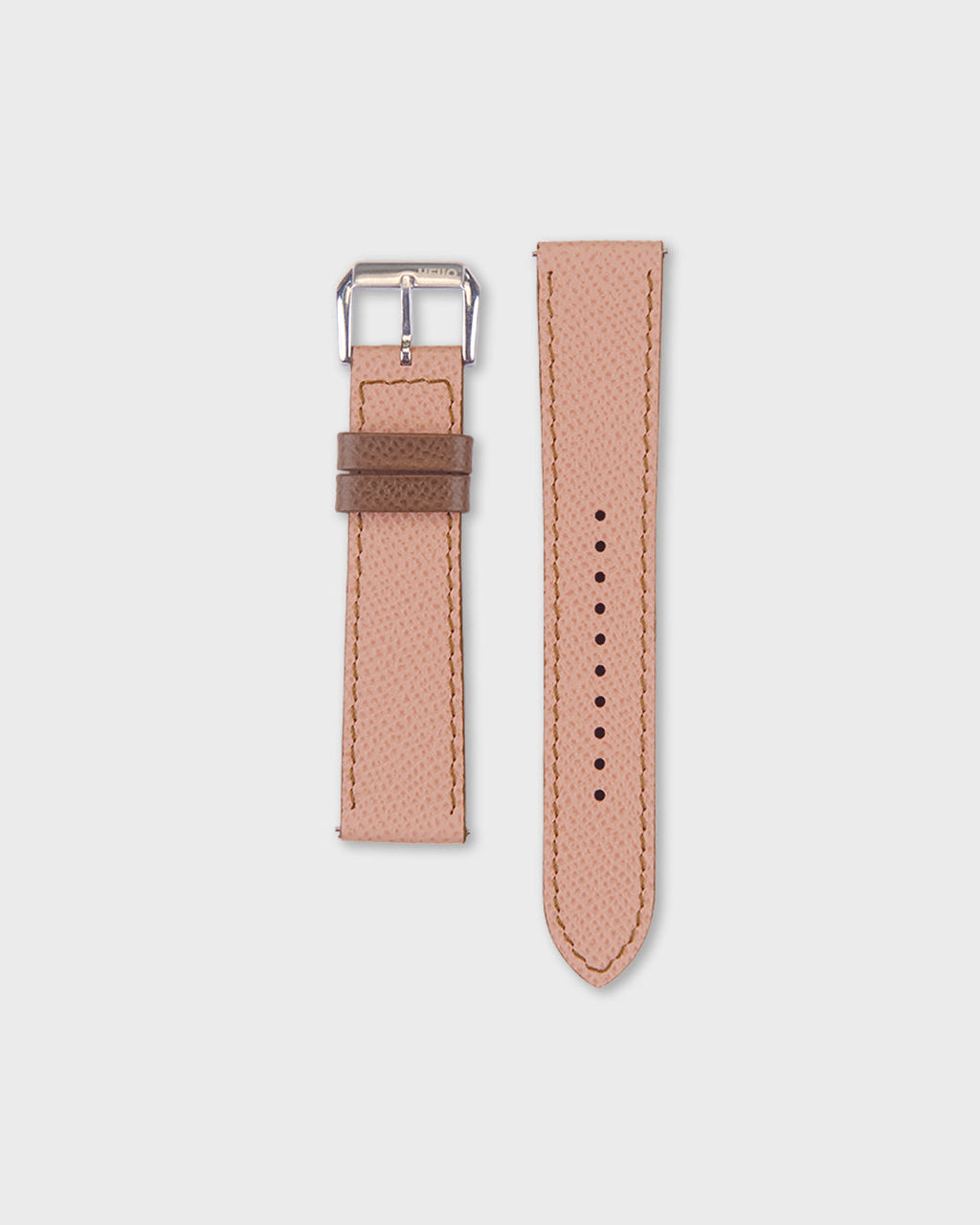 Berry Truffle__Pink Brown Epsom Italian Leather Watch strap 22mm