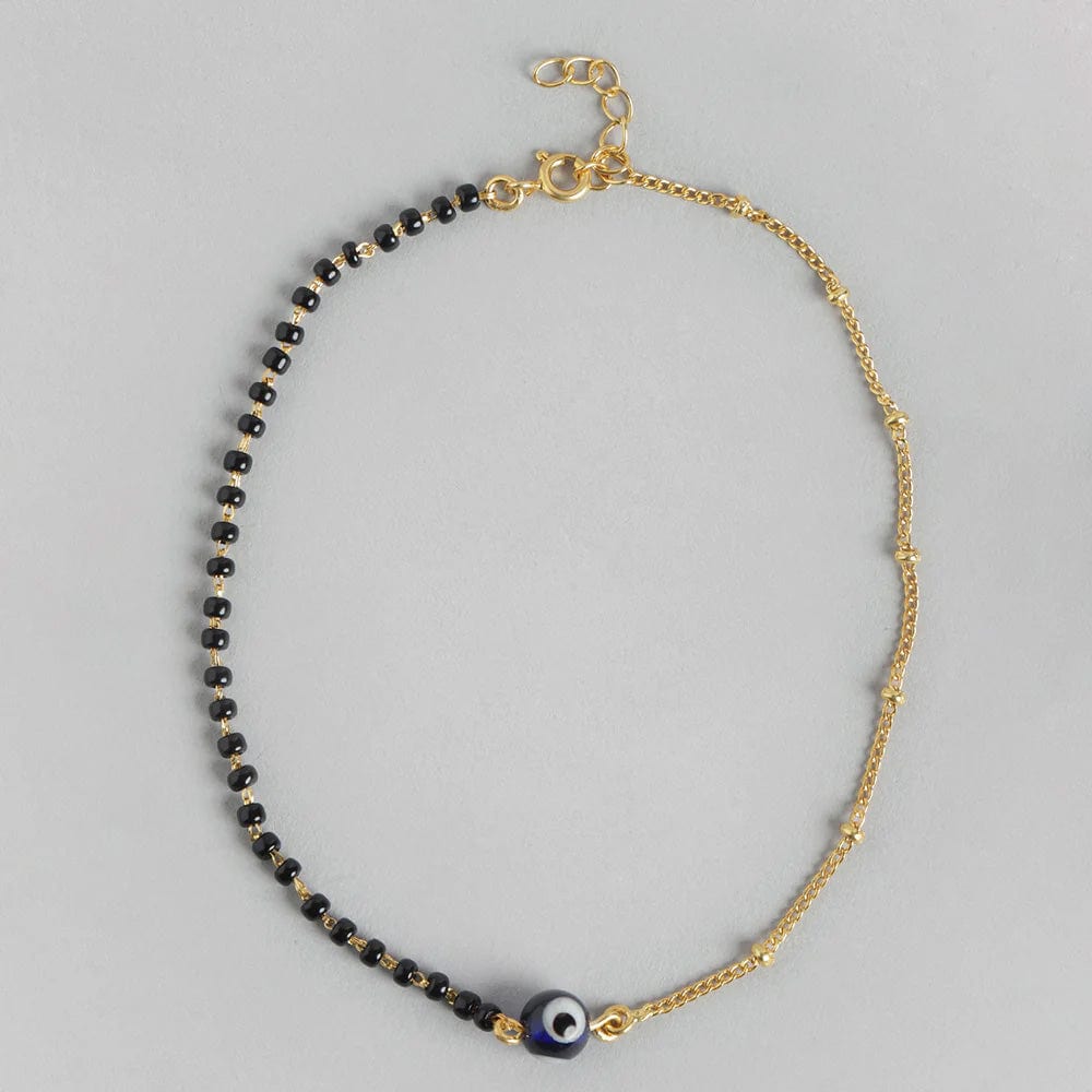 925 Sterling Silver Gold plated Anklet (Single)