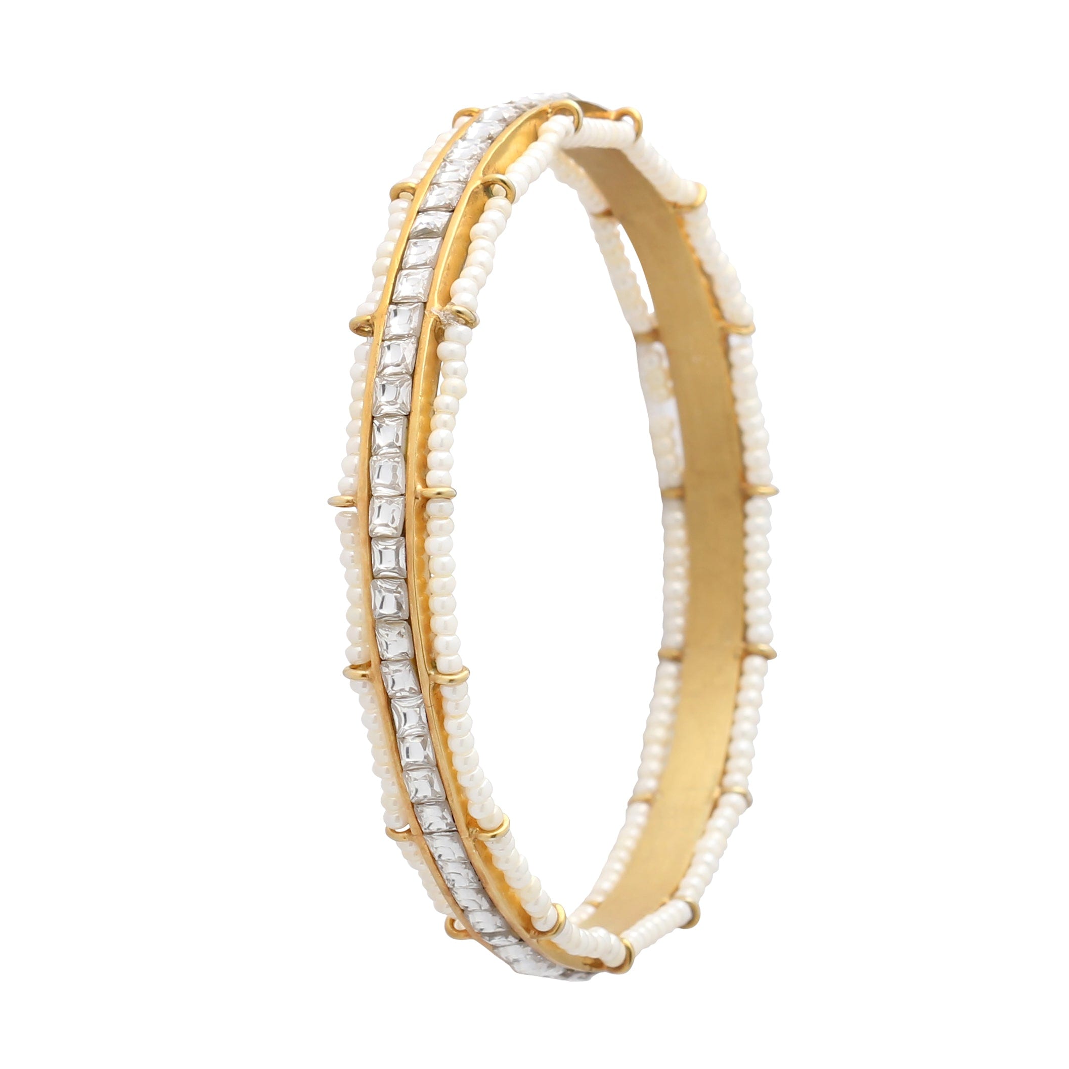 CLASSIQUE SILVER PEARL BANGLE