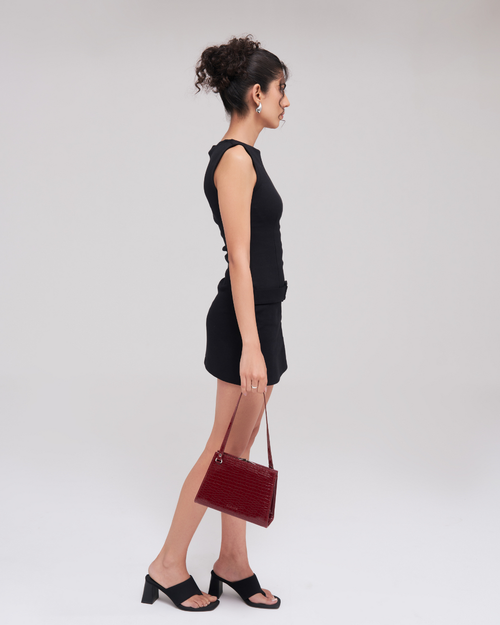 Clutch Red Croc Bag For Women