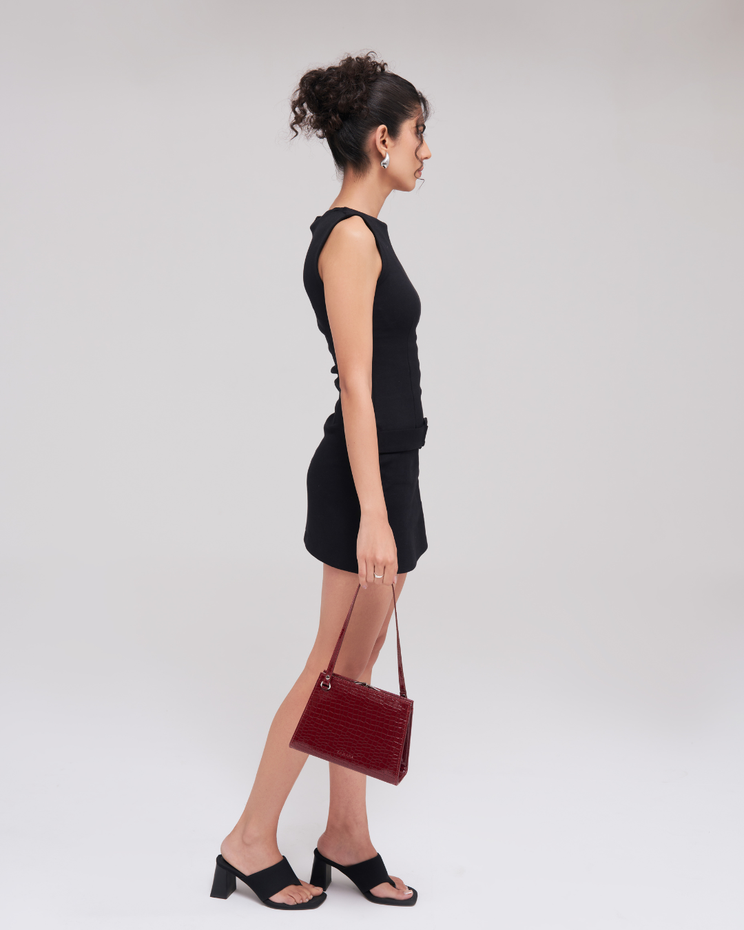 Clutch Red Croc Bag For Women