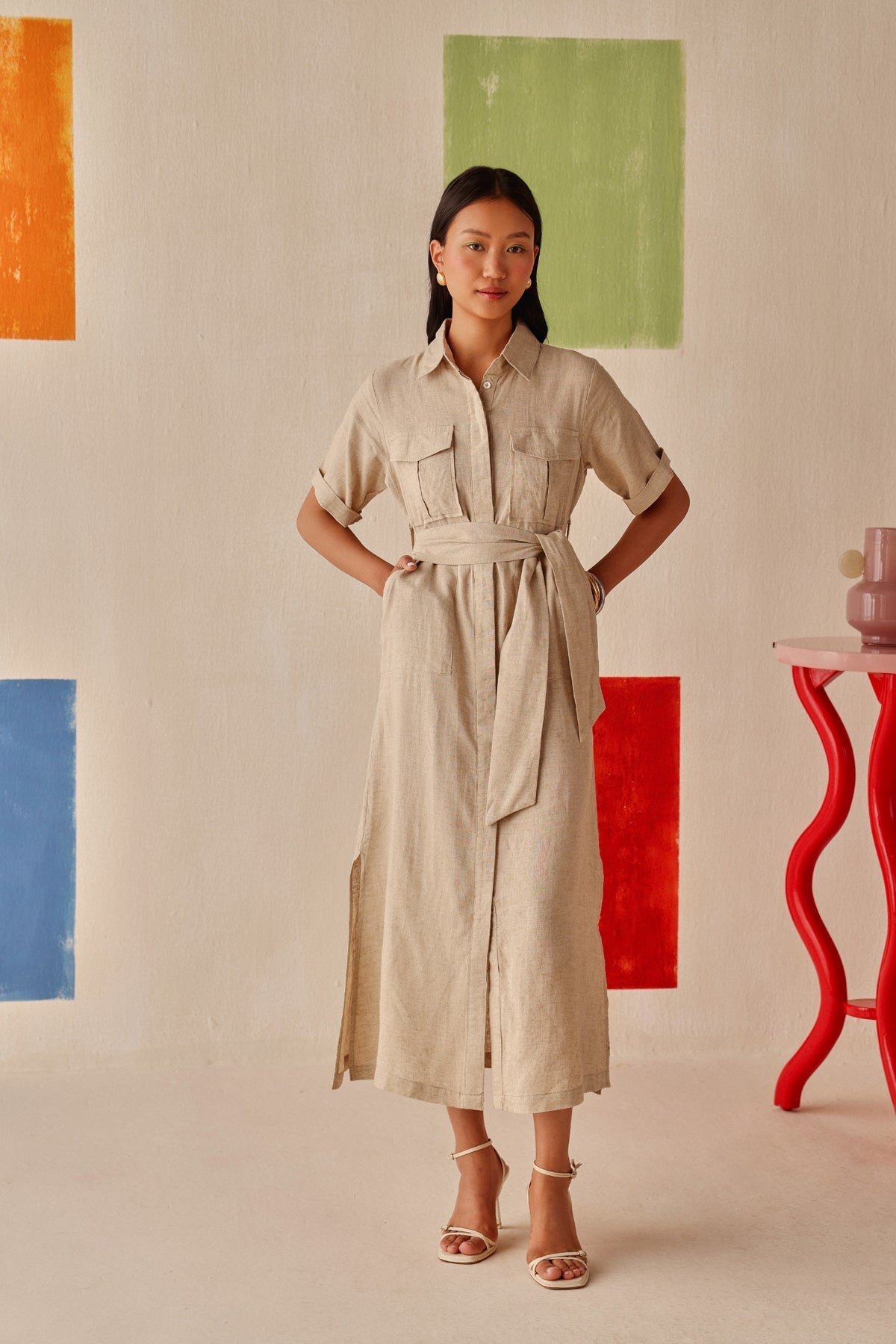 Dune Shirt Dress - Sage By Mala