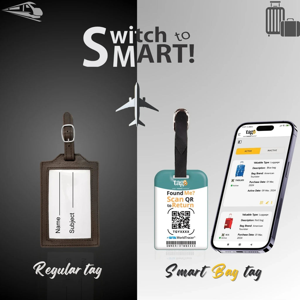 Florence QR Bag Tag by tag8 for bag tracking