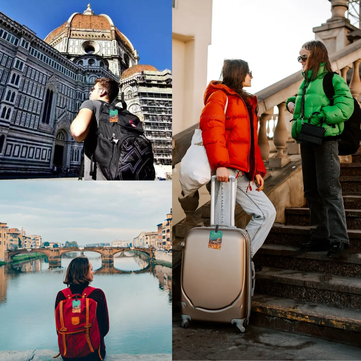 Florence QR Bag Tag by tag8 for bag tracking
